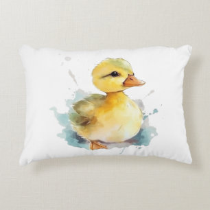 Baby Duck Watercolor Akzent Pillow Dekokissen
