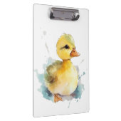 Baby Duck Watercolor Clipboard Klemmbrett (Rechts)