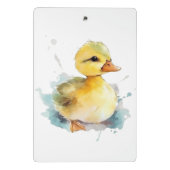 Baby Duck Watercolor Mini Clipboard Klemmbrett (Rückseite)