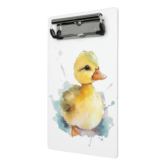Baby Duck Watercolor Mini Clipboard Mini Klemmbrett (Gewinkelt2)