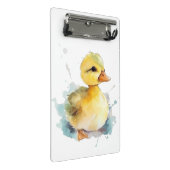 Baby Duck Watercolor Mini Clipboard Mini Klemmbrett (Schrägansicht)