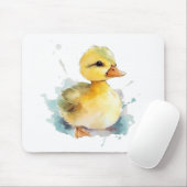 Baby Duck Watercolor Mousepad (Mit Mouse)