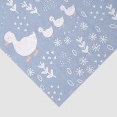 Baby Duckling Wrapping Paper in blau Seidenpapier (Detail)