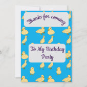 Baby Ducks Dankeschön Karte (Vorderseite)