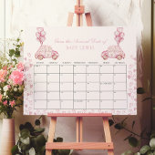 Baby Due Date Calender Baby Duschgel Spiel Rosa He Poster