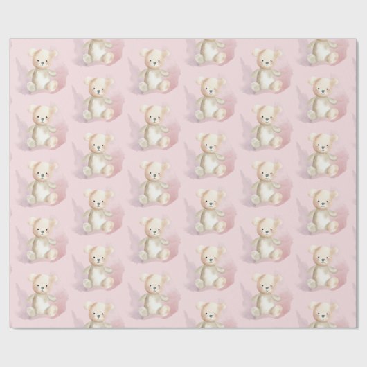 Baby Duschbär Geschenkpapier (Flach)