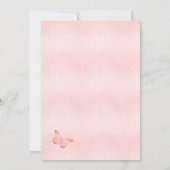 Baby Duschbrötler Girl pink pampas grass Einladung (Rückseite)