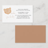 Baby-Duschbücher für Babykarte Platzkarte (Vorne/Hinten)