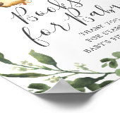 Baby-Duschbücher für Babysignatur Poster (Ecke)