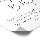 Baby-Dusche abwarten wie Big Mommys Bauch signiere Poster (Ecke)