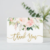 Baby Dusche Anthurium Dankeschön Karte (Stehend Vorderseite)