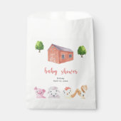 Baby-Dusche auf dem Bauernhof - Babydusche Geschenktütchen (Vorderseite)