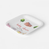 Baby-Dusche auf dem Bauernhof - Babydusche Pappteller (Gewinkelt)