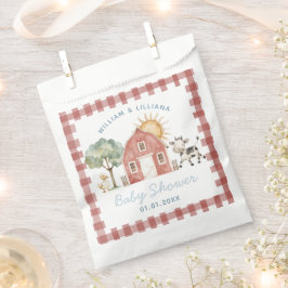 Baby-Dusche auf dem Bauernhof Danke Geschenktütchen