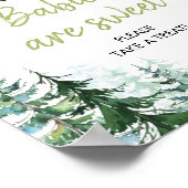 Baby-Dusche aus Wäldern Babys sind süß Poster (Ecke)