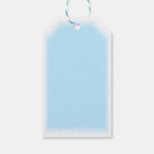 Baby Dusche Baby Blue Custom Geschenkanhänger (Rückseite)