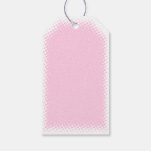 Baby Dusche Baby Pink Custom Geschenkanhänger (Rückseite)