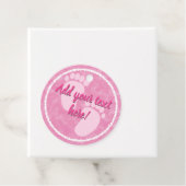 Baby Dusche Baby Pink Wasserfarbe Custom Geschenkanhänger (Beispiel)