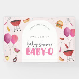 Baby-Dusche Baby-Q (GRILLEN) Größeres Bannerzeiche Banner