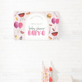 Baby-Dusche Baby-Q (GRILLEN) Größeres Bannerzeiche Banner (InSitu)