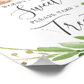 Baby-Dusche Babys sind süßes Zeichen Poster (Ecke)