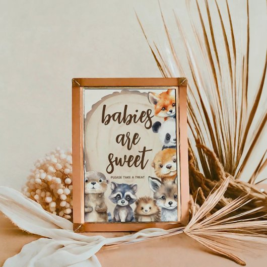 Baby-Dusche Babys sind Sweet Sign Poster