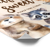 Baby-Dusche Babys sind Sweet Sign Poster (Ecke)