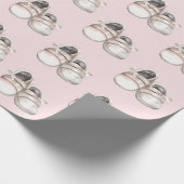 Baby Dusche Babyschuhe Geschenkpapier (Ecke)