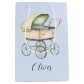 Baby Dusche Babywagen Mittlere Geschenktüte (Vorderseite)