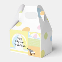 Baby Dusche Beach Ball Gable Favor Box