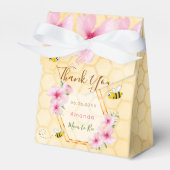 Baby Dusche Bienen Rosa Blume Mädchen Geschenkschachtel (Vorderseite)