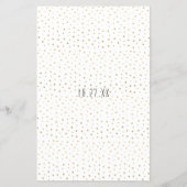 Baby Dusche BINGO "Gold Penguin" Flyer (Hinten)