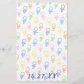 Baby Dusche BINGO Paci Bunny Flyer (Hinten)