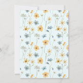 Baby Dusche blau Aquarell Danke Karte (Rückseite)