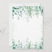 Baby Dusche Blaue Elefantenjunge Einladung (Rückseite)