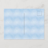 Baby Dusche blauer Glitzer Elefantenjunge Ballons Einladungspostkarte (Rückseite)