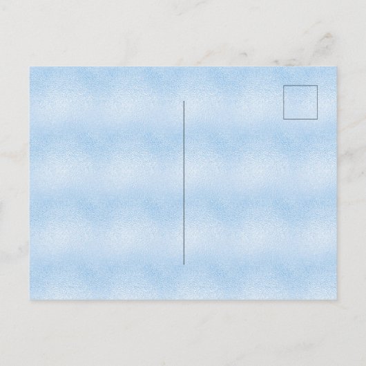 Baby Dusche blauer Glitzer Elefantenjunge Ballons Einladungspostkarte (Rückseite)