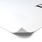 Baby Dusche Blue Glitzer Empfang Poster (Ecke)