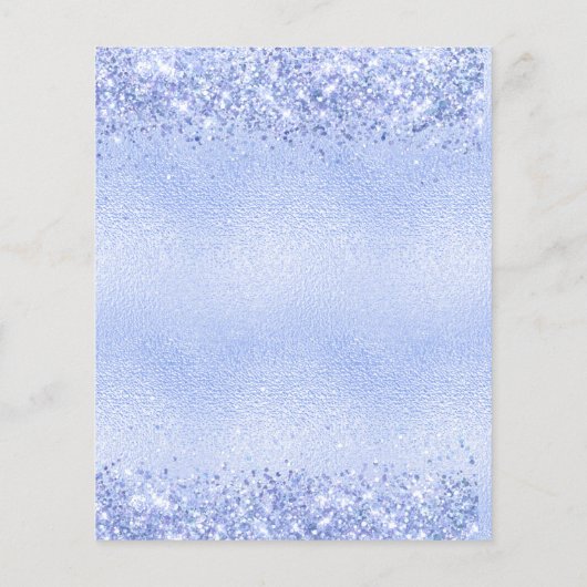 Baby Dusche Blue Junge Einladung (Rückseite)