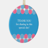 Baby Dusche Blue & Pink Gefallen Ornament (Rechts)