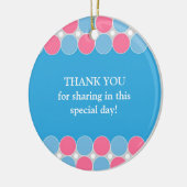 Baby Dusche Blue & Pink Gefallen Ornament (Links)