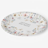 BABY DUSCHE, BLUMENFANG, BOTANISCHER BABYSHOWAT PAPPTELLER (Schrägansicht)