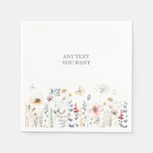 BABY DUSCHE, BLUMENFANG, BOTANISCHER BABYSHOWAT SERVIETTE (Vorderseite)