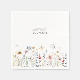 BABY DUSCHE, BLUMENFANG, BOTANISCHER BABYSHOWAT SERVIETTE