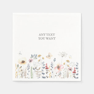 BABY DUSCHE, BLUMENFANG, BOTANISCHER BABYSHOWAT SERVIETTE