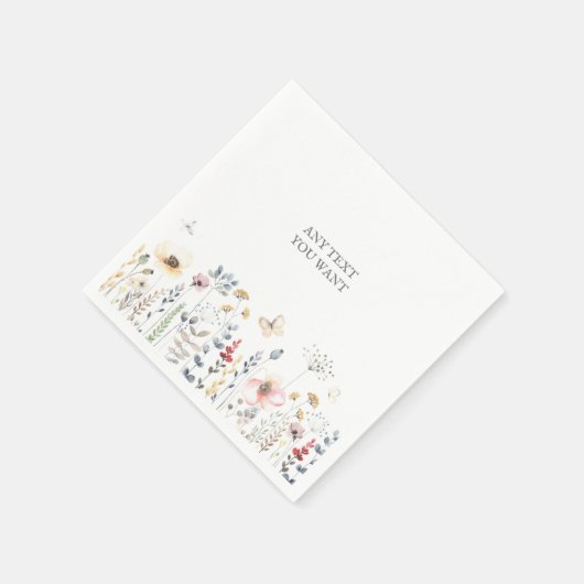 BABY DUSCHE, BLUMENFANG, BOTANISCHER BABYSHOWAT SERVIETTE (Ecke)