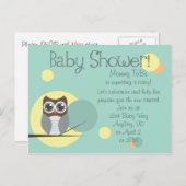 Baby-Dusche - Boy Postcard Einladungen (Vorne/Hinten)