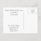 Baby-Dusche - Boy Postcard Einladungen (Rückseite)