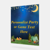 Baby Dusche Campfire Themenzeichen Acrylschild (Winkel)