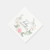 Baby Dusche Cocktail Napkins Pastel Blush Serviette (Ecke)